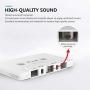 Elook Car Cassette Aux Adapter Kit, with A Smartphone to 3.5 mm Headphone Jack Adapter for Car, Phone, MP3 ect. White