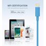 MFi Certified Lightning Cable - Novtech 3Pack 3FT iPhone Charger Cable - iPhone USB Charging Sync Cable for iPhone 11 Pro XR Xs Max X 8 Plus 7 Plus 6S Plus 6 Plus 5S 5C 5 SE iPod iPad Air Pro - Blue