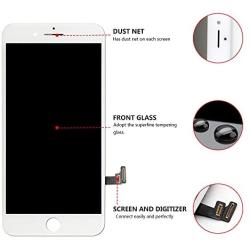 FFtopu Compatible with iPhone 7 Plus Screen Replacement White（5.5‘’）, LCD Display & Touch Screen Digitizer Frame Assembly Set with 3D Touch Free Repair Tools