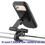 BUZZYFUZZY Bike Motorcycle Phone Navigation Mount，360°Rotation Adjustable Waterproof Holder for iPhone 11 Pro Max XS XR 8 7 6 5 Plus Samsung Galaxy S20 S10 S9 S8 S7 S6 S5 Edge LG,Bike Accessories