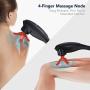 Naipo Handheld Percussion Massager Rechargeable Cordless Electric Massage Deep Tissue for Muscles Back, Foot, Neck, Shoulder, Leg, Calf Pain Relief Full Body