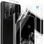[2+2] HATOSHI for Samsung Galaxy S20 Ultra 5G (6.9-inch), 2 Pack Flexible TPU Film Screen Protector + 2 Pack Tempered Glass Camera Lens Protector, [Maximum Coverage] [Bubble Free] Case Friendly