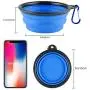 MXZONE 3 Collapsible Silicone Dog Bowl, Foldable Expandable Cup Dish for Small Pet Cat Food Water Feeding Portable Travel Bowl, Free Pet ID-Tag MXZONE 3 Collapsible Silicone Dog Bowl, Foldable Expandable Cup Dish for Small Pet Cat Food Water Feeding Portable Travel Bowl, Free Pet ID-Tag