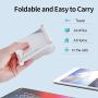 Cell Phone Stand, Adjustable Phone Holder,Aluminum Alloy Fully Foldable Dock Cradle for Desktop,Compatible with All Android Smartphone,Mobile Phone 11 Pro XS Max Xr,Switch Tablets 7-10" (Silver)