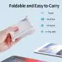 Cell Phone Stand, Adjustable Phone Holder,Aluminum Alloy Fully Foldable Dock Cradle for Desktop,Compatible with All Android Smartphone,Mobile Phone 11 Pro XS Max Xr,Switch Tablets 7-10&quot (Silver)