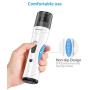 Peteast Dog Nail Grinder, Upgraded LED Lighting 2-Speed Nail Clippers USB Powerful Electric Nail Trimmer Paws Grooming Trimming for S/M/L Dogs Pets, 2 Grinding Wheels & Storage Bag