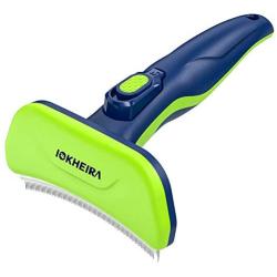 IOKHEIRA Dog Shedding Brush, Professional Dog Brush for Shedding with Quick Self-Cleaning Button, Effectively Reduces Shedding by Up to 95% for Dogs and Cats