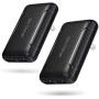 Slim USB Wall Charger, Pofesun 2 Pack Flat Dual Port USB Wall Charger Charging Block Adapter with Foldable Plug Compatible with iPhone Xs/XS Max/XR/X/8/8 Plus/7/6S/ 6S Plus,Samsung Galaxy,HTC-Black