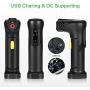 Air Compressor Portable Car Tire Pump Electric Hand Held Pump with 12V Car Charger Digital LED Light, 2000mAh Rechargeable Lithium Battery for Car Bike Motorcycle Tires Ball Inflatable & Deflatable Air Compressor Portable Car Tire Pump Electric Hand Held Pump with 12V Car Charger Digital LED Light, 2000mAh Rechargeable Lithium Battery for Car Bike Motorcycle Tires Ball Inflatable & Deflatable