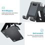 OMOTON Apple Watch Stand, Adjustable Cell Phone Stand, 2 in 1 Universal Apple Watch Charging Dock for Apple Watch Series 5/4/3/2/1 and iPhone SE/11/11 Pro/11 Pro Max/XR/Xs/Xs Max,Black