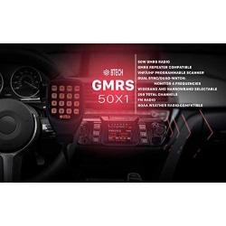 BTECH Mobile GMRS-50X1 50 Watt GMRS Two-Way Radio, GMRS Repeater Capable, with Dual Band Scanning Receiver (136-174.99MHz (VHF) 400-520.99MHz (UHF))