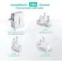 Multiple USB Wall Charger, [22W/4.4A] LENCENT 4 Port USB Travel Adapter, All in One USB Charger Plug with UK US EU European AUS Worldwide International Travel Phone Charger for iPhone, IPad & More