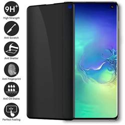 Galaxy S10 3D Curved Privacy Tempered Glass Screen Protector, Defender 9H Hardness Case Friendly Anti-spy Peeking Tempered Glass Screen Protector, for Samsung Galaxy S10 (6.1")