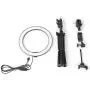 Qiilu 10 Inch Dimmable LED Ring Fill Light,USB Camera Video Lamp with Tripod Phone Clip Set Qiilu 10 Inch Dimmable LED Ring Fill Light,USB Camera Video Lamp with Tripod Phone Clip Set