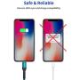 iPhone Charger Cable 10ft, JSAUX [Apple MFi Certified] Lightning Cable Nylon Braided USB Fast Charging Cord Compatible with iPhone 11/Pro/X/Xs Max/XR/8/7 /6 Plus/iPad-Green