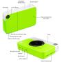 Zink KODAK Printomatic Digital Instant Print Camera (Neon Green), Full Color Prints On Zink 2x3 Sticky-Backed Photo Paper - Print Memories Instantly