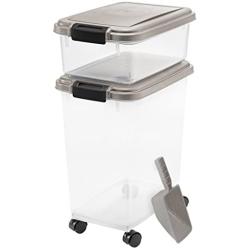 IRIS USA, Inc. 3- Piece Airtight Pet Food Storage Container Combo