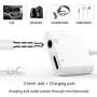 [Apple MFi Certified] 2 in 1 Lightning to 3.5mm Headphone Audio & Charger,iPhone Headphone Adapter Dongle Charger Jack AUX Audio 3.5 mm Accessory Compatible with iPhone 11/11 Pro/XS/XR/X/8 7 6, iPad