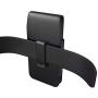 Reiko Mobile Vogue Premium Eco-Friendly Leather Phone Pouch Belt Clip Holster Compatible with iPhone/Galaxy/Stylo/Android Phone with Protective Case on (Black-MV385, 6.1 x 3.2 x 0.7 in)