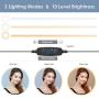 10" Selfie Ring Light with Tripod Stand & 3 Flexible Phone Holders, SUPERDANNY Dimmable Beauty LED Ringlight for Live Stream/Makeup/YouTube/TikTok/Vlog Video/Photography Compatible with iPhone Android