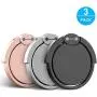 Finger Ring Stand 3 Pack, Ama Forest 360° Rotary Cell Phone Holder Finger Loop Grip Mount Universal Smartphone Kickstand for iPhone x/xr/xs max, Samsung Galaxy S10/S9 Rose Gold Silver&Black Finger Ring Stand 3 Pack, Ama Forest 360° Rotary Cell Phone Holder Finger Loop Grip Mount Universal Smartphone Kickstand for iPhone x/xr/xs max, Samsung Galaxy S10/S9 Rose Gold Silver&Black
