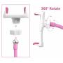 Selfie Ring Light with Cell Phone Holder Stand for Live Stream/Makeup, UBeesize LED Camera Beauty Light [3-Light Mode] [10-Level Brightness] with Flexible Long Arms, Compatible iPhone Android Phone