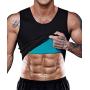 Men Neoprene Waist Trainer Sauna Sweat Suit Workout Vest Tank Top Tummy Control Shapewear Slimming Body Shaper