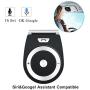 Bluetooth Car Speaker for Cell Phone, Aigital Wireless Speakerphone Motion AUTO Power ON Car Kit Receiver Sun Visor Music Player Adapter Built-in Microphone for Drive Talking - Black
