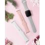 Sport Band Compatible for Apple Watch Band 38mm 40mm 42mm 44mm, EXCHAR Soft Silicone Band Replacement Wrist Strap for iWatch Series 5/4/3/2/1, Nike+, Sport, Edition