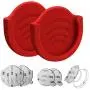 Grip Mount for Socket User, pop-tech 2 Pack Silicon Car Phone Holder for Phone Collapsible Grip/Stand with 3M Sticker Pads Replacement for Dashboard, Office, Home, Desk, Kitchen, Wall and More Red Grip Mount for Socket User, pop-tech 2 Pack Silicon Car Phone Holder for Phone Collapsible Grip/Stand with 3M Sticker Pads Replacement for Dashboard, Office, Home, Desk, Kitchen, Wall and More Red