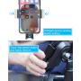 Wireless Car Charger, Squish 2-in-1 Universal Cell Phone Holder Cup Holder Phone Mount Car Air Vent Holder for iPhone, Samsung, Moto, Huawei, Nokia, LG, Smartphones (7.6 inches)