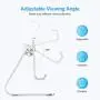 Cell Phone Stand Adjustable, OMOTON Aluminum Desktop Phone Holder Cradle Dock Compatible with All Smartphone iPhone 11 Pro Max Xs Xr X 8 7 6 6s Plus 5 5s 5c, Silver