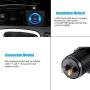 YONHAN Quick Charge 3.0 Dual USB Charger Socket, Waterproof Power Outlet Fast Charge with LED Voltmeter & Wire Fuse DIY Kit for 12V/24V Car Boat Marine ATV Bus Truck and More - Deep Blue