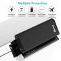 BONAI Portable Charger, Power Bank 10,000mAh External Battery Pack with Flashlight Compatible iPhone X 8 6 7 Plus 6s 8 iPad Samsung Galaxy S8 S7 Note 8 Phone Smartphones Tablet - Black