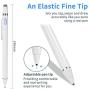 Evach Active Stylus Digital Pen with Ultra Fine Tip Stylus for iPad iPhone Samsung Tablets, Compatible with Apple Pen,Stylus Pen for iPad Pro, White.