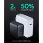 USB C Charger AUKEY Omnia 65W Fast Charger (Dual Port USB C PD 3.0 Plus USB A) with GaNFast Technology and Dynamic Detect PD Charger Wall Charger for iPhone 11 Pro Max, Google Pixel 3 XL, LG, Samsung