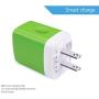 USB Charging Block, Ailkin 3.1A Fast USB Charger Adapter Charging Plug Cube Compatible iPhone X/8/7/6s/Plus, iPad Pro/Air 2/Mini, LG, HTC, Samsung and More Android, Type C, iOS Smart Phones Charger
