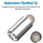 Zspeed [2 in 1] Magnetic Replacement Cap for Apple Pencil - Rubber Tips Fiber Tips as Stylus Compatible with All Touch Screen Tablets/Cell Phones