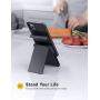 Lamicall Adjustable Cell Phone Stand - Foldable Portable Holder Cradle for Desk, Desktop Charging Dock Compatible with iPhone 11 Pro XS Max XR X 8 7 6S Plus Galaxy S10 S9 S8 Smartphones Black