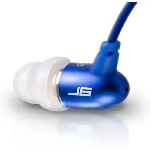 JLab Audio J6 High Fidelity Metal Ergonomic Earbuds Style Headphones, Guaranteed for Life - Sapphire Blue JLab Audio J6 High Fidelity Metal Ergonomic Earbuds Style Headphones, Guaranteed for Life - Sapphire Blue