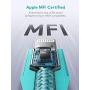 Xcentz USB C to Lightning Cable, iPhone 11 Charger [6ft Apple MFi Certified] Fast Charging Support Power Delivery, Nylon Braided Cable for iPhone 11/11 Pro/11 Pro Max/XS Max/XS/XR/X/8/8 Plus, Blue