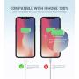 MFi Certified iPhone Charger Cable - Novtech 3Pack 3FT Lightning Cable - iPhone USB Charging Cable for iPhone 11 Pro XR Xs Max X 8 Plus 7 Plus 6S Plus 6 Plus 5S 5C 5 SE iPod iPad Air Pro - White