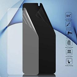 [2-Pack] Galaxy S20 Plus Privacy/HD Screen Protector [Case Friendly] TPU Ultra HD Film Full Adhesive Soft Film [Support in-Screen Unlock], 2-Way Anti Spy Nano Shield,For Samsung S20 Plus (6.7")