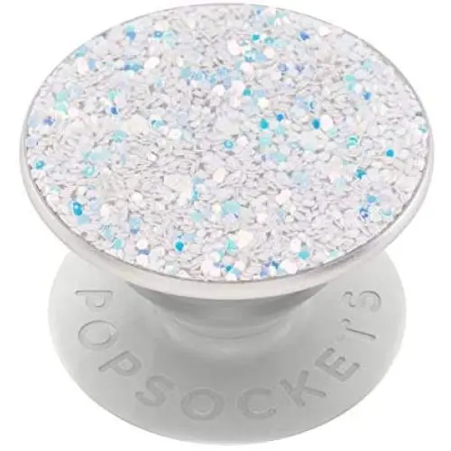 PopSockets: PopGrip with Swappable Top for Phones & Tablets - Sparkle Snow White PopSockets: PopGrip with Swappable Top for Phones & Tablets - Sparkle Snow White
