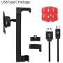 Sinjimoru Cell Phone Holder for Car, Car Charger with USB-C Type Cable as Car Phone Mount & Phone Stand for Car Phone Holder. Sinji Car Kit, Type C Package.
