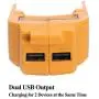 USB Power Source DCB090 for DEWALT 14.4V 18V/20V Max Li-ion Battery Charging Adapter for Mobile Phone Speaker Power Supply LPD USB Power Source DCB090 for DEWALT 14.4V 18V/20V Max Li-ion Battery Charging Adapter for Mobile Phone Speaker Power Supply LPD