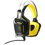 Gaming Headset for PS4, Comfort Noise Reduction Crystal Clarity 3.5mm LED Professional Headphone with Mic for Xbox One PC Laptop Tablet Mac Smart Phone (G808 yellow)