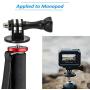 Woleyi Tripod Mount Adapter with Thumb Screw for Gopro Hero1 Hero2 Hero3 Hero3+ Hero4 Session Hero5 Hero6 (2 Pack)
