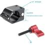 Neewer Field Monitor Mount with 1/4-inch Screw and 360-Degree Rotatable for DJI Ronin-M Handheld Gimbal, Fit All Rods with Diameter 24.9mm-25.5mm