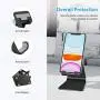 Cell Phone Stand Adjustable, OMOTON Aluminum Desktop Phone Holder Cradle Dock Compatible with All Smartphone iPhone 11 Pro Max Xs Xr X 8 7 6 6s Plus 5 5s 5c, Black